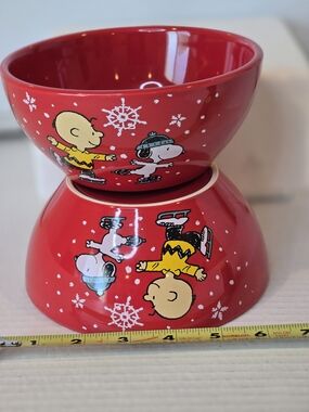 Peanuts Bright Red Ceramic Bowl From Gibson Overseas Inc